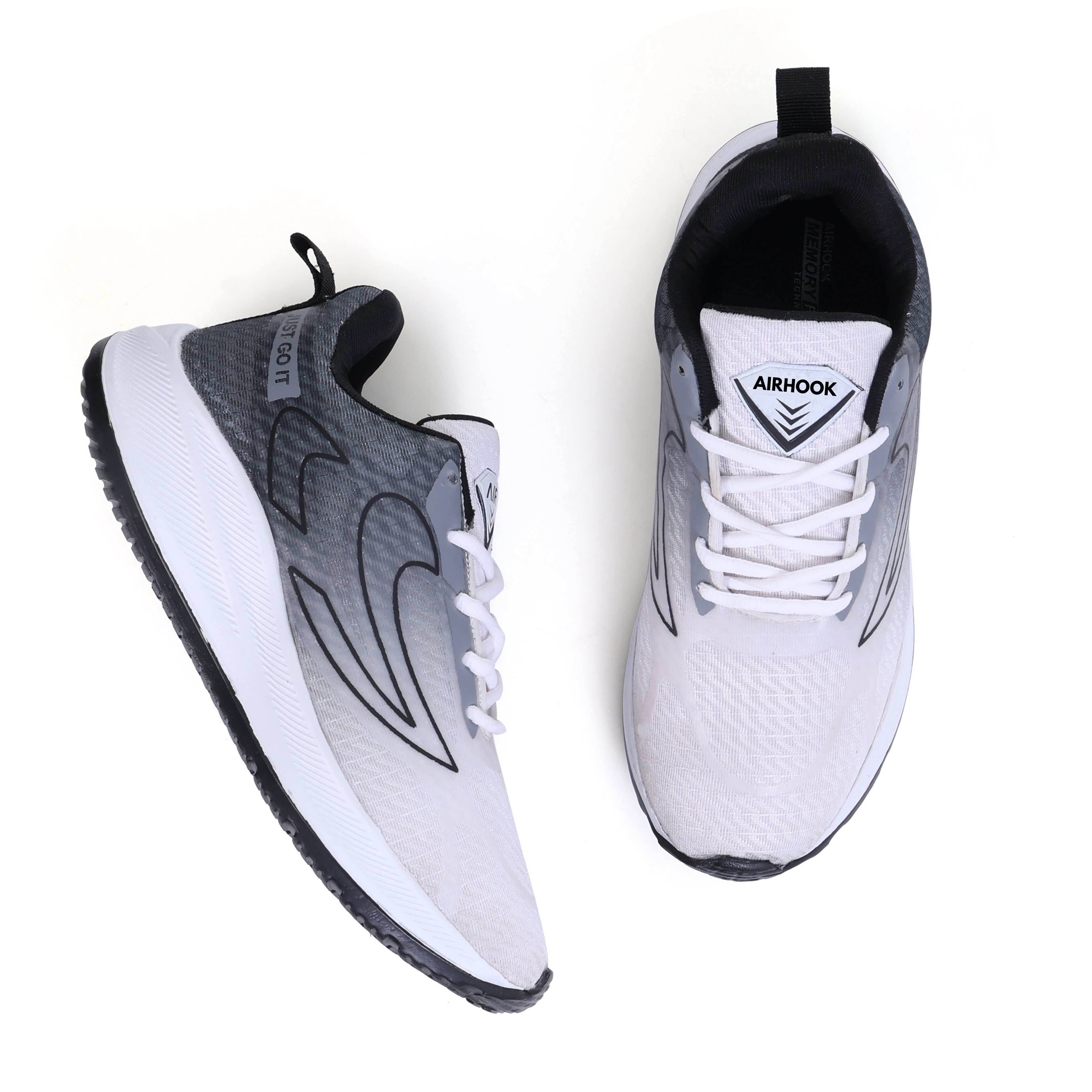 SMOKE-Grey Running Walking Extra Jump Lightweight Sports Shoes Men's