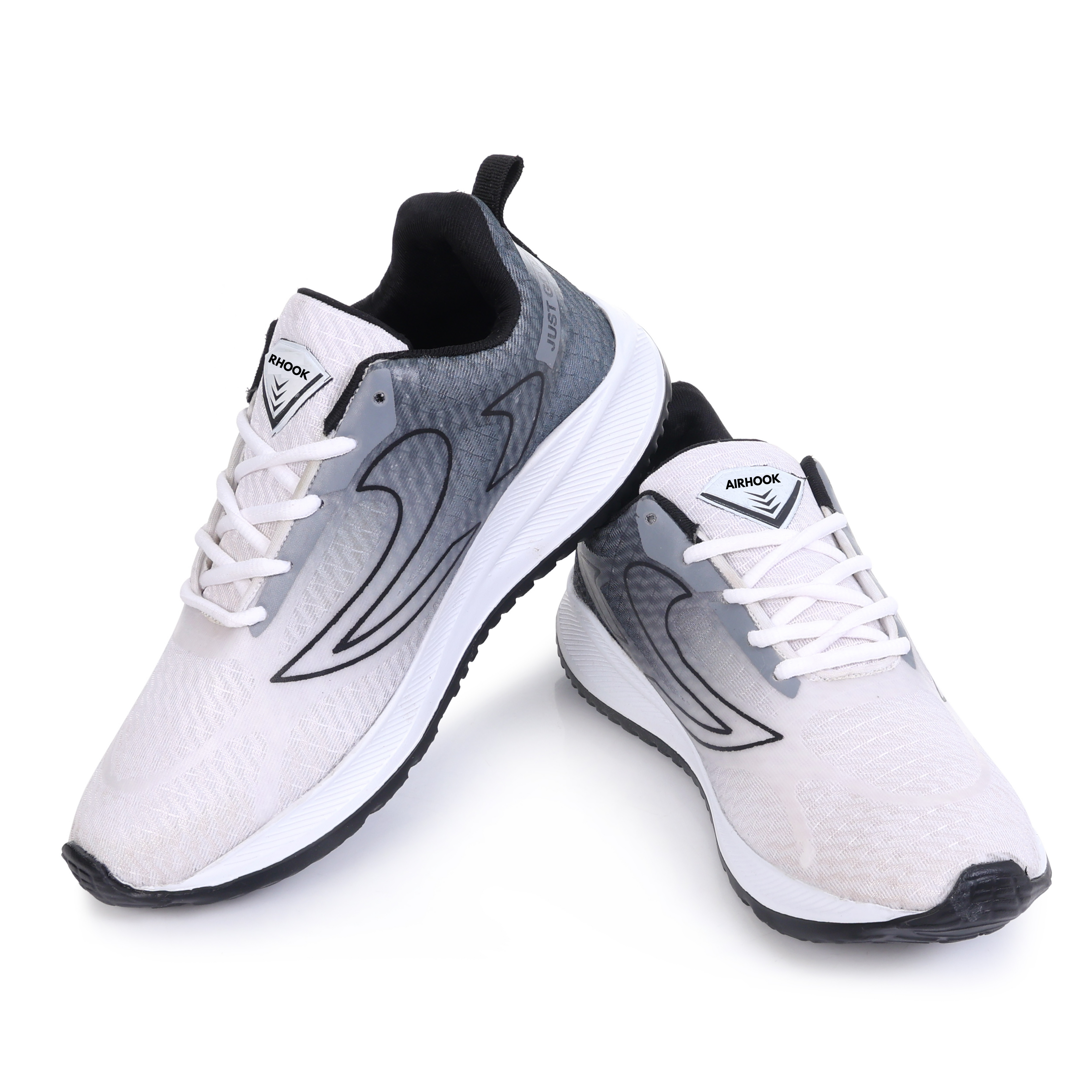 SMOKE-Grey Running Walking Extra Jump Lightweight Sports Shoes Men's