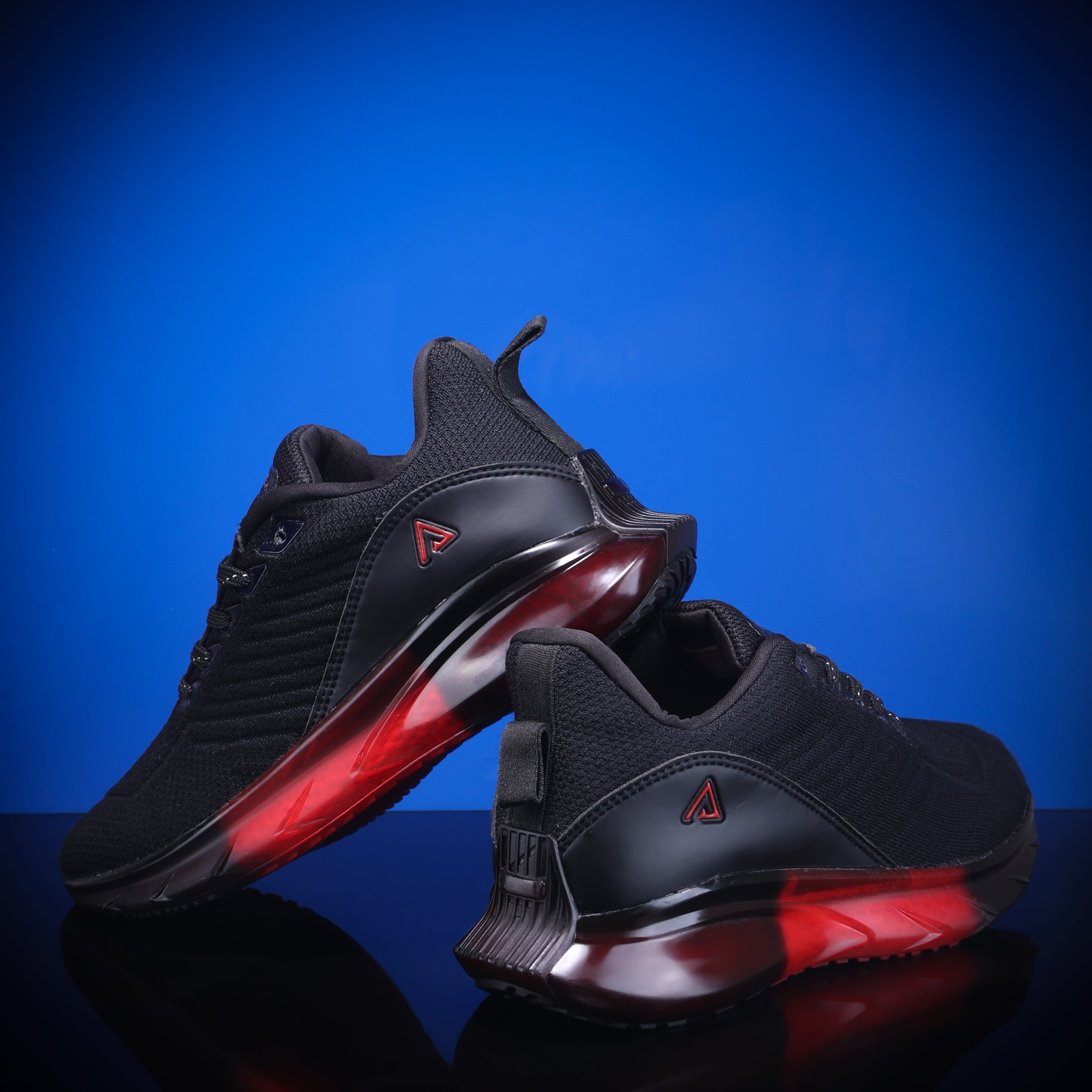 Crystal Black Sports Running Walking Extra Jump Lightweight Sports Shoes Men's